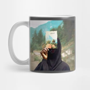 girl in abstract style Mug